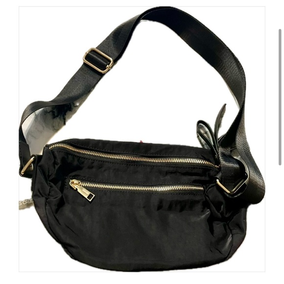 Falls Creek Handbags - FALLS CREEK black nylon crossbody sling bag  NWT